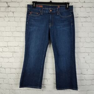 J. Crew Dark Blue Cropped Ankle Jeans